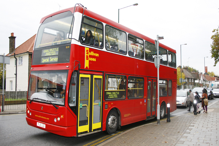 Visitors also used a special bus service provided by Transport for London